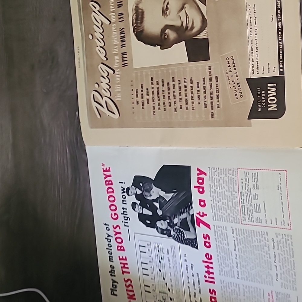 Vintage Song Hits Magazine with Green and White Cover With Bing Crosby - Picture 2 of 4